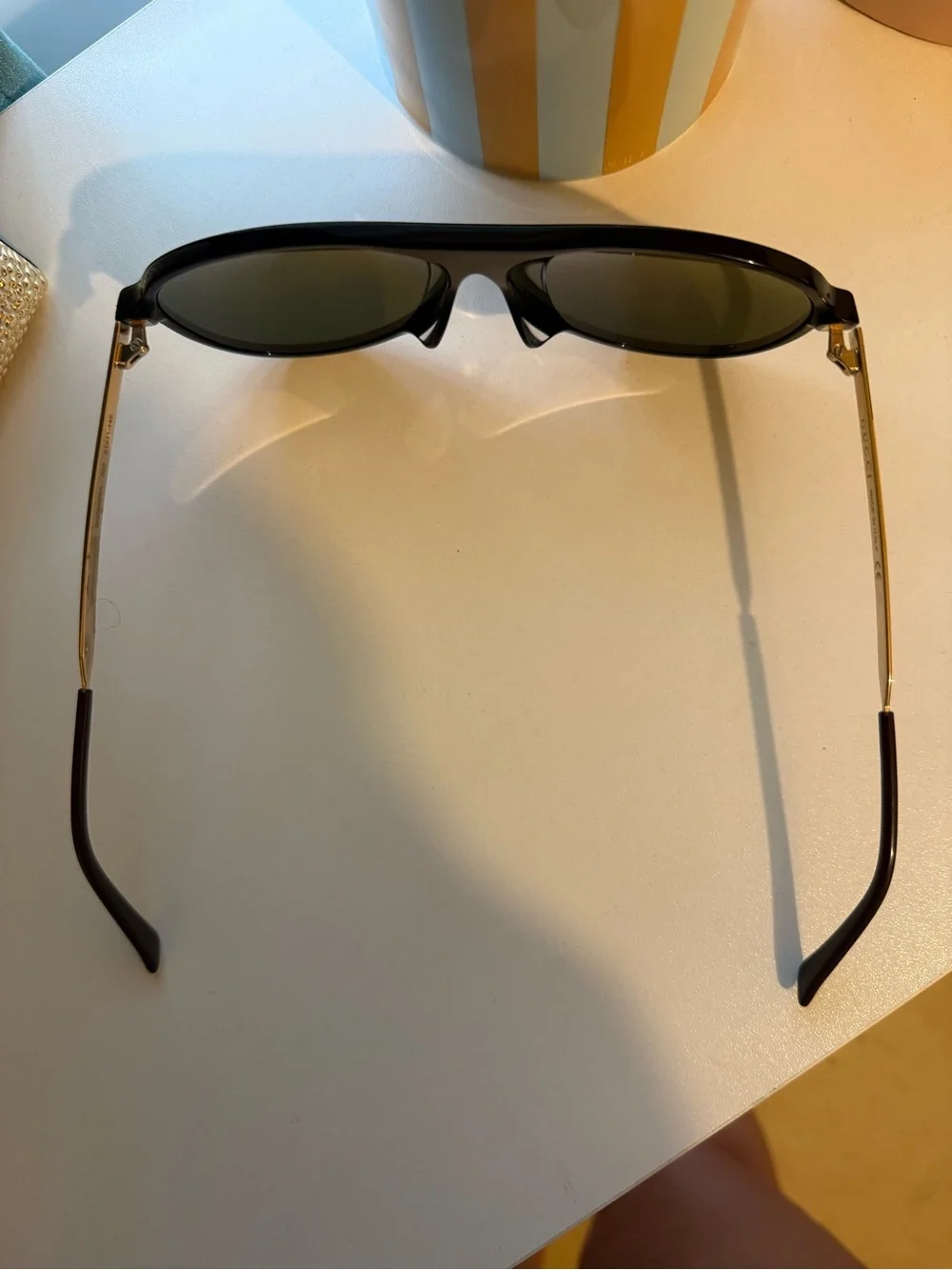 Gucci Black Aviator Sunglasses